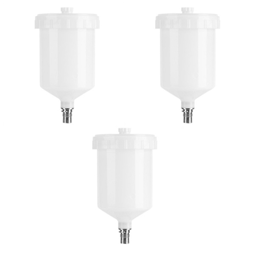 3 Pcs 600Ml Plastic Hvlp Paint Cup Pot for Sata Sp 2