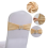 50PCS Elastic Chair Knot Wedding Decoration Buckle 10