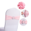 50PCS Elastic Chair Knot Wedding Decoration Buckle 8