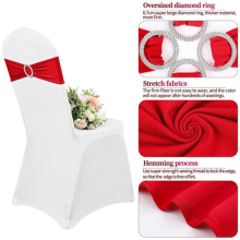 50PCS Elastic Chair Knot Wedding Decoration Buckle