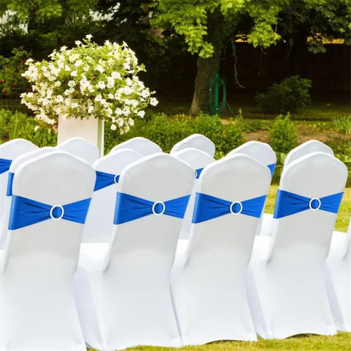 50PCS Elastic Chair Knot Wedding Decoration Buckle 2