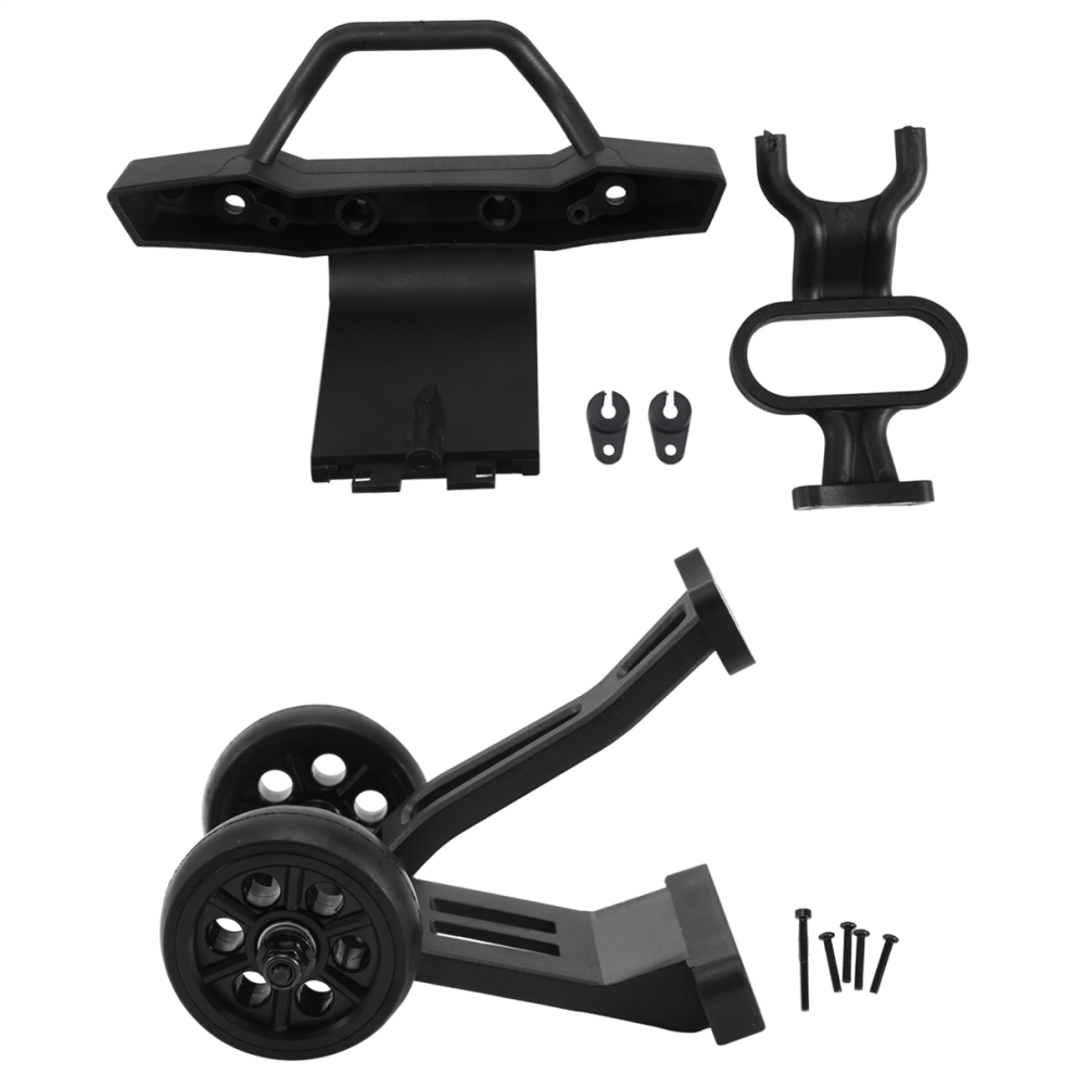Front Bumper & Rear Wheelie Bar 8481 8482 For 1/8 Black 4851982278316