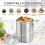 Compost Bucket for Kitchen Countertop,1.3 Gallon S 3