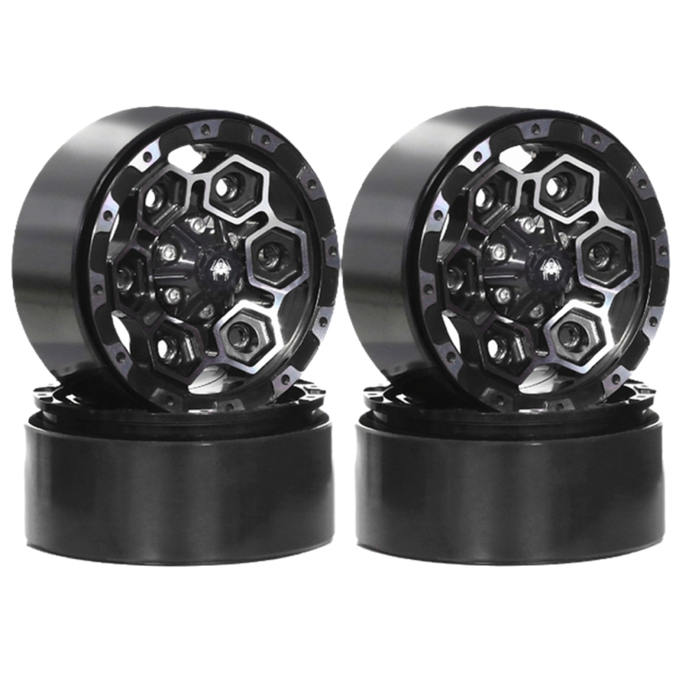 4Pcs Metal 1.9In Beadlock Wheel Rim Hub For 1/10 R 4851982275629