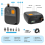 Portable Rechargeable Electric Paddle Board Pump, 10