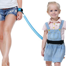 360 Rotating Anti‑Lost Child Leash with Secure Coded Lock Soft Wristband