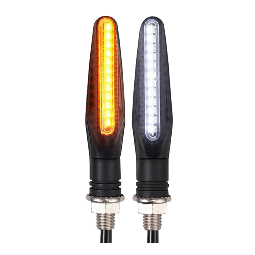 24Led Motorcycle Turn Signal Lights Dy White/Amber 4851982283136