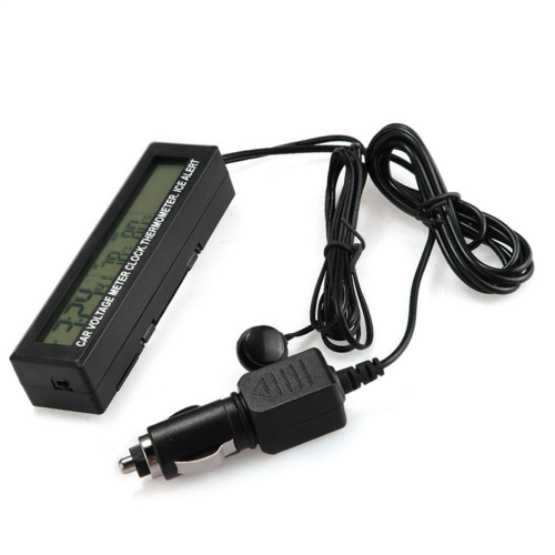 3 In1 Digital Car Thermometer Voltmeter Auto Indoo 2
