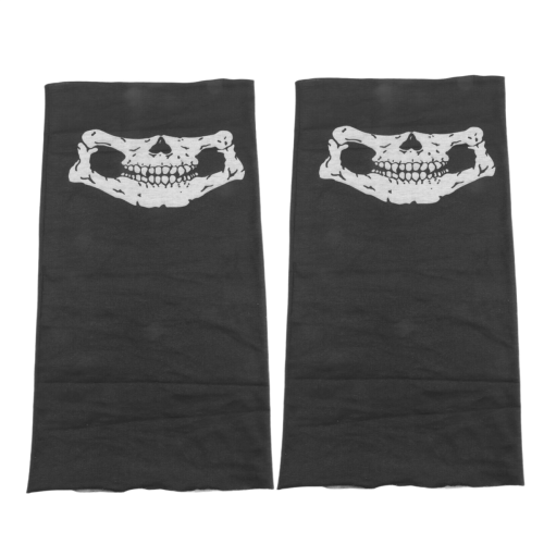 2PCS Cool Bicycle Ski Half Face Mask Ghost Scarf M