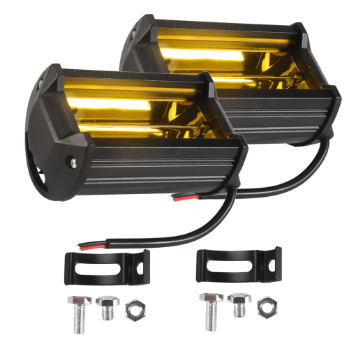 2X 5 Inch 72W LED Work Lights Waterproof Off Road 2