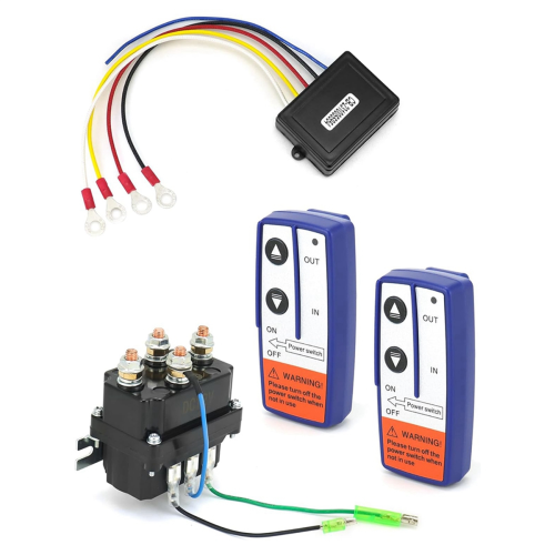 Wireless Remote Control Winch Kit - 12V, 250A, Wat