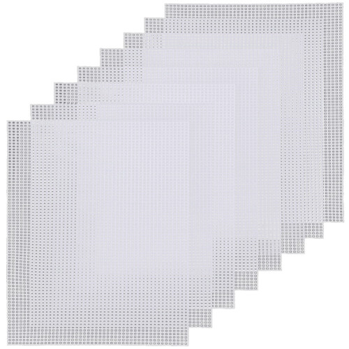 Canvas Pads 8 Pcs White Rectangle Plastic Mesh She 1