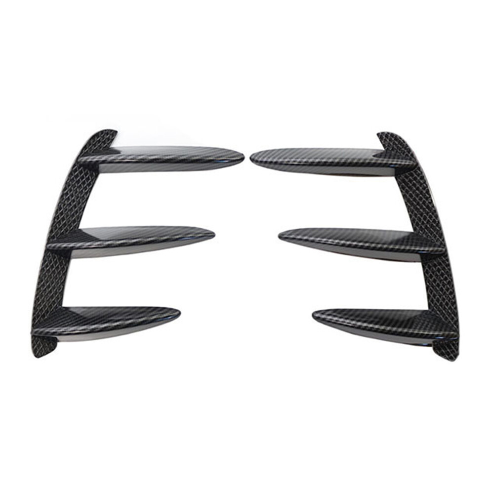 Carbon Fiber Rear Bumper Lip Spoiler Canards Vents 4851982290059