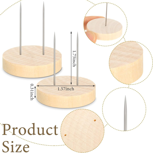 24pcs Crochet Doll Stand Double Steel Needle Felt 2