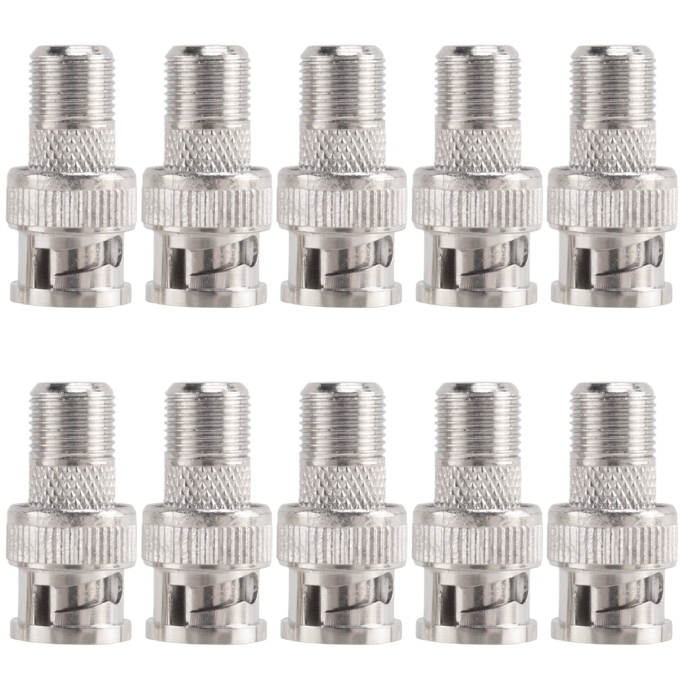 10Pcs Bnc Male Plug To F Female Jack Adapter Coax 4851982299229
