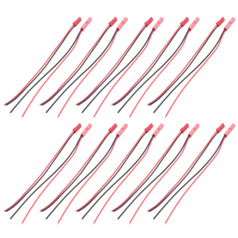 10 Pairs 150Mm Jst Connector Plug Cable Line Male+ 4851982299106