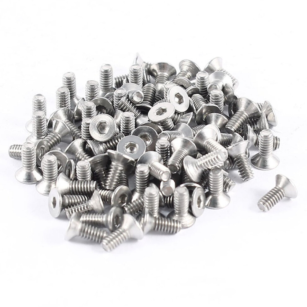 Photos - Nail / Screw / Fastener 100pcs 304HC Stainless Steel Hex Countersunk Flat