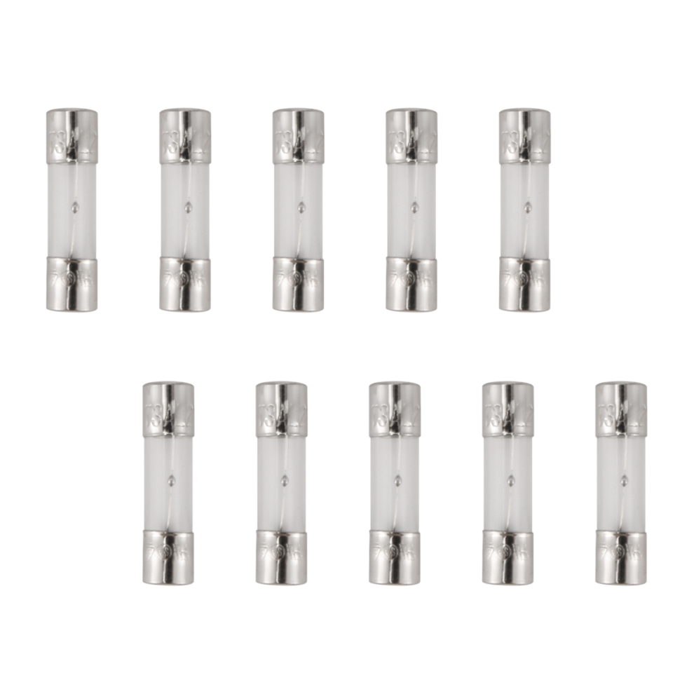 10 Pcs 250V 3A 3Amp Slow Blow Glass Fuses Tubes 5M 4851982298437