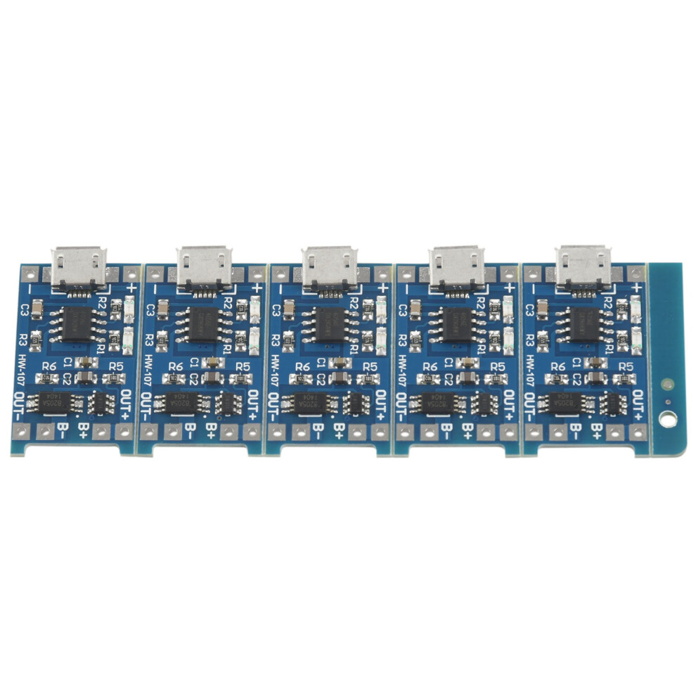 Photos - Other for Computer 5 pcs 1A 5V Micro-USB for Lithium Battery Power Ch