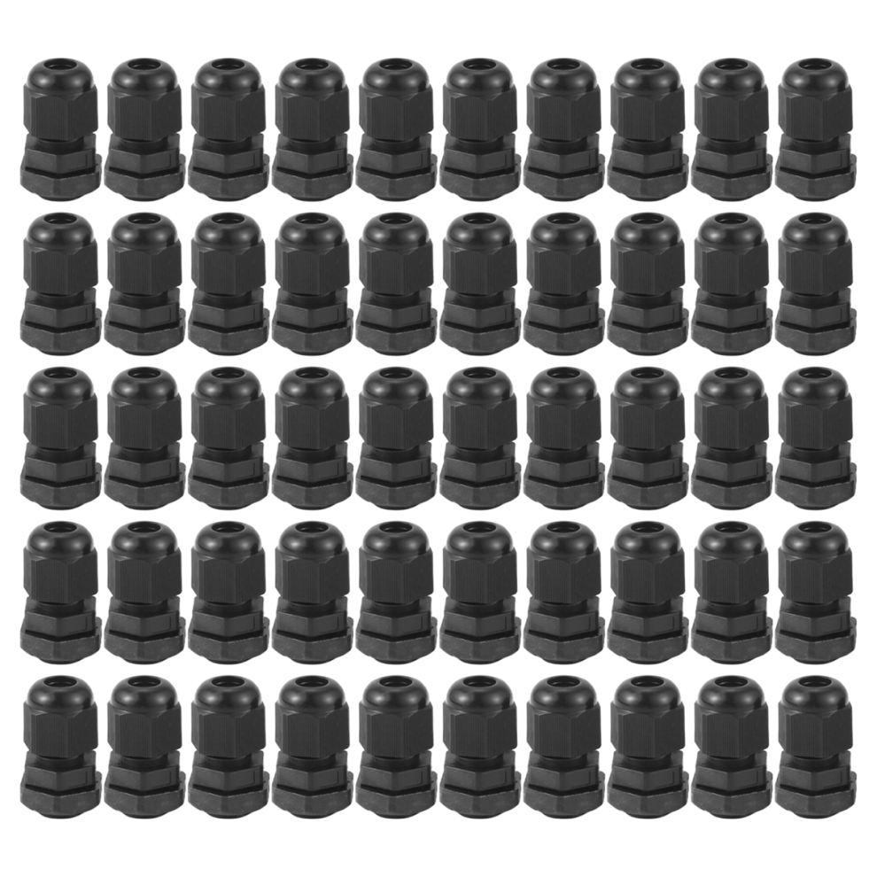 Pg7 Black Nylon Waterproof Strain Relief,Cord Grip 4851982298468