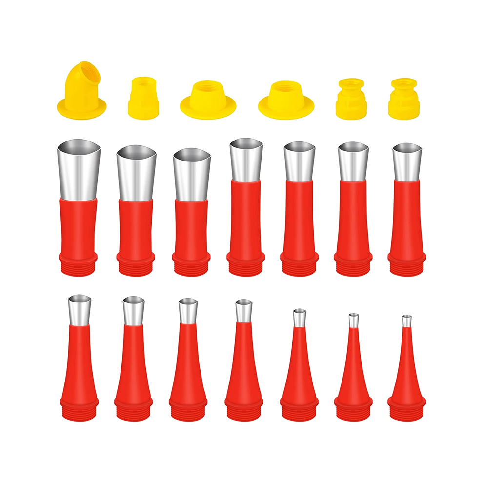 Semoic 20 Pcs Caulking Nozzle, Reusable Stainless Steel S