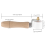 Heavy Duty 28mm White PTFE Seam Roller for PVC / E 10