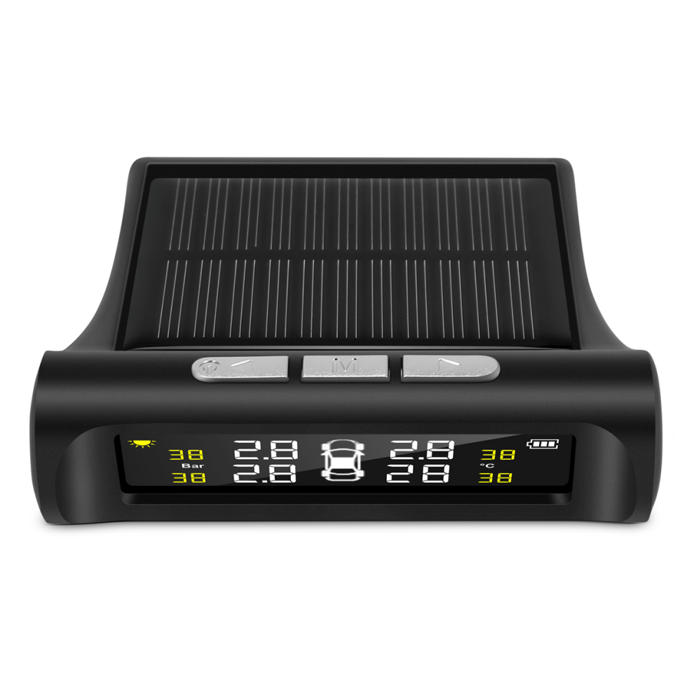 Solar Tpms Car Tire Pressure Alarm Monitoring Syst 4851982212785