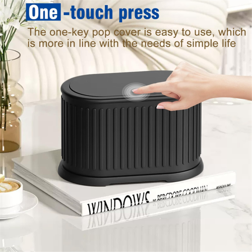 Mini Trash Can with Lid, 4L Small Kitchen Compost 2