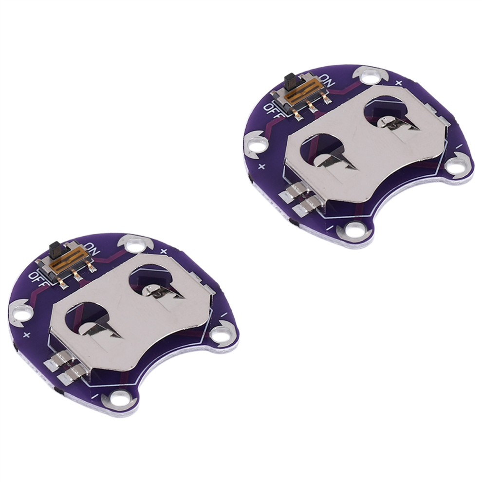 2 X Coin Cell Battery Holder For Cr2032 - With Swi 4852773388733