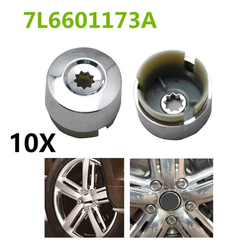 7L6 601 173A 2ZZ 10Pcs Chrome Wheel Lug Bolt Nut C 2