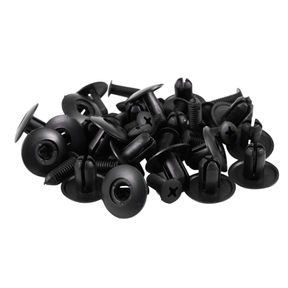 20Pcs 81126-37010 Liner Push Clips Retainer Black 4852773394932