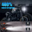 5.75 LED Headlight, 5-3/4 Motorcycle Headlight wit 10