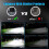 5.75 LED Headlight, 5-3/4 Motorcycle Headlight wit 8