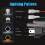 5.75 LED Headlight, 5-3/4 Motorcycle Headlight wit 7