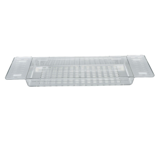 Extendable Waterproof Bathtub Tray Table 80cm, Large Capacity 2