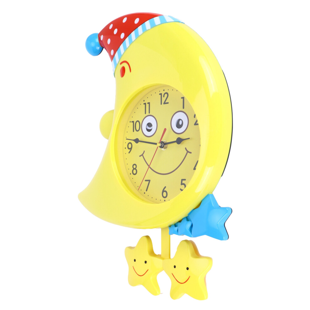 Colorful Cartoon Silent Wall Clock for Kid's Room 31.5x30cm
