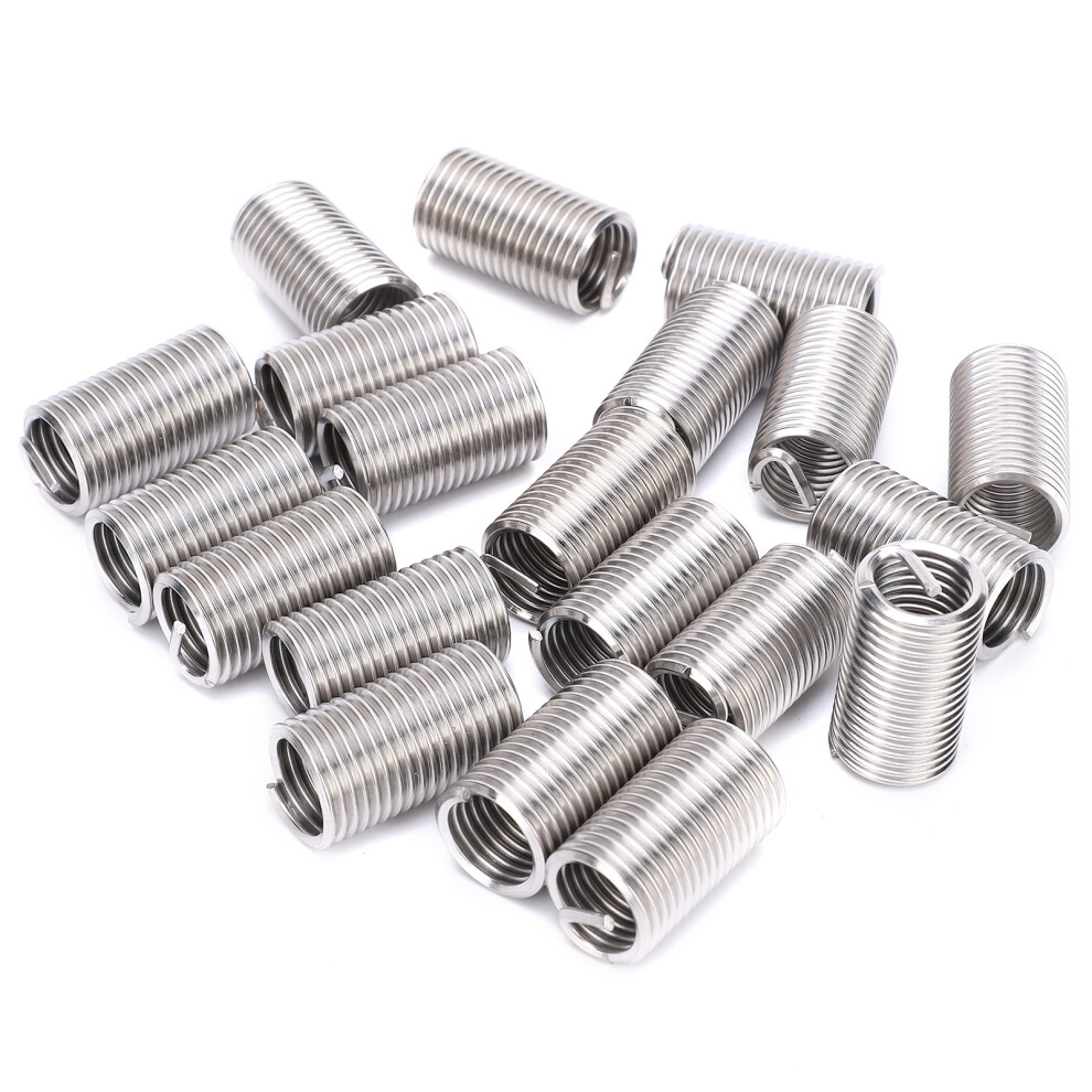 20Pcs M14x2 Stainless Steel Thread Inserts With Nut & Repair Tool 9381333521396