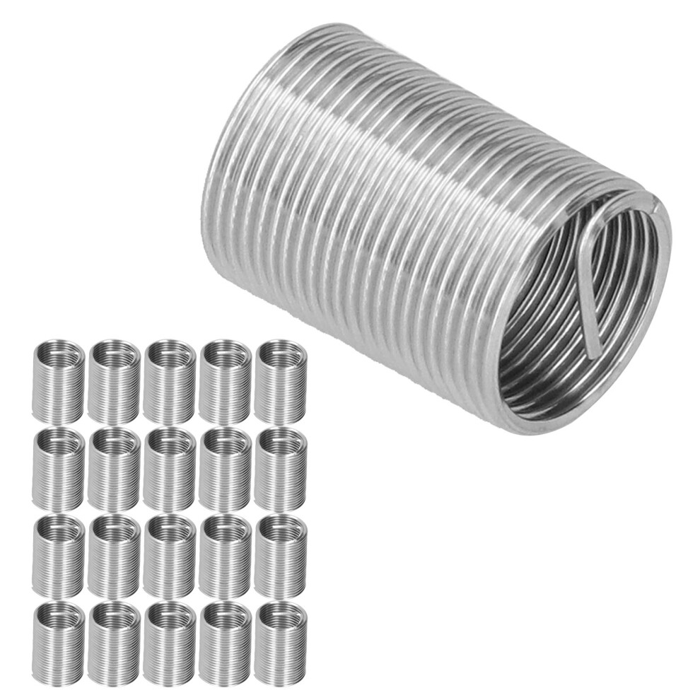 20Pcs Thread Repair M14 X 1.25 Spiral Insert Nut Reducer Socket Set 2.5D 8061333521572