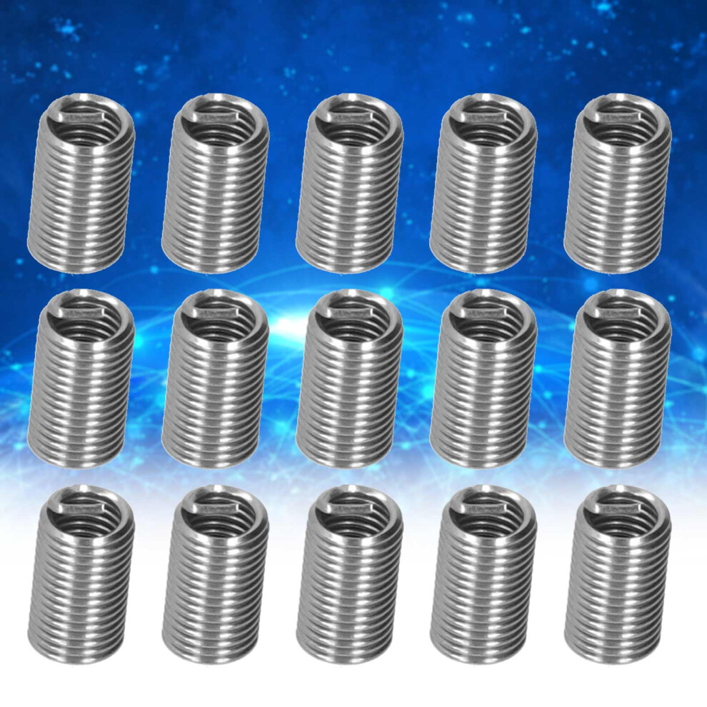 100Pcs M6x13d Thread Inserts Stainless Steel Male Female Nuts Fastening Kit 6941333521623