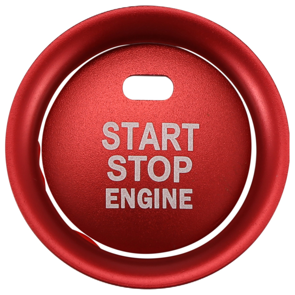 2Pc Set Keyless Engine Push Start Button & Surroun 4852773350310