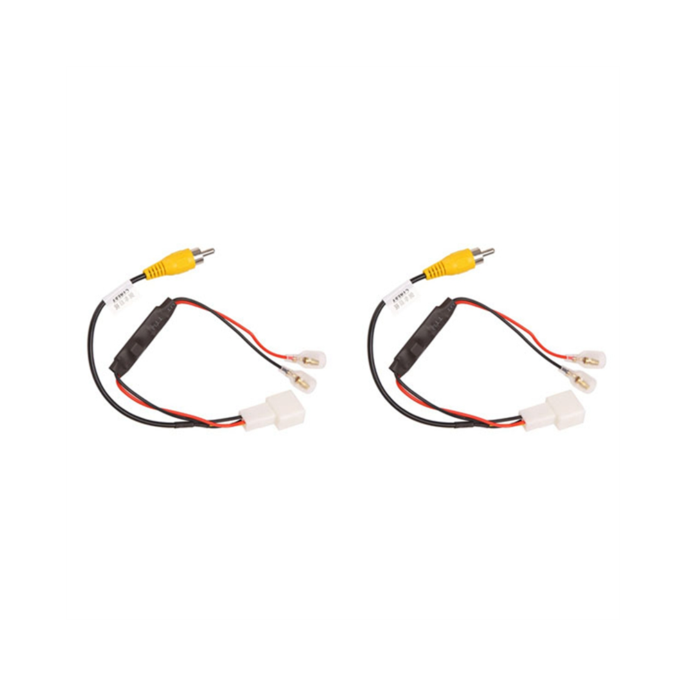 2Pcs 4 Pin Car Reverse Camera Retention Wiring Har Black 4852773349734