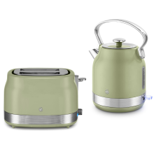Swan Retro Revive Green StoveTop Design Kettle & 2 Slice Toaster Set