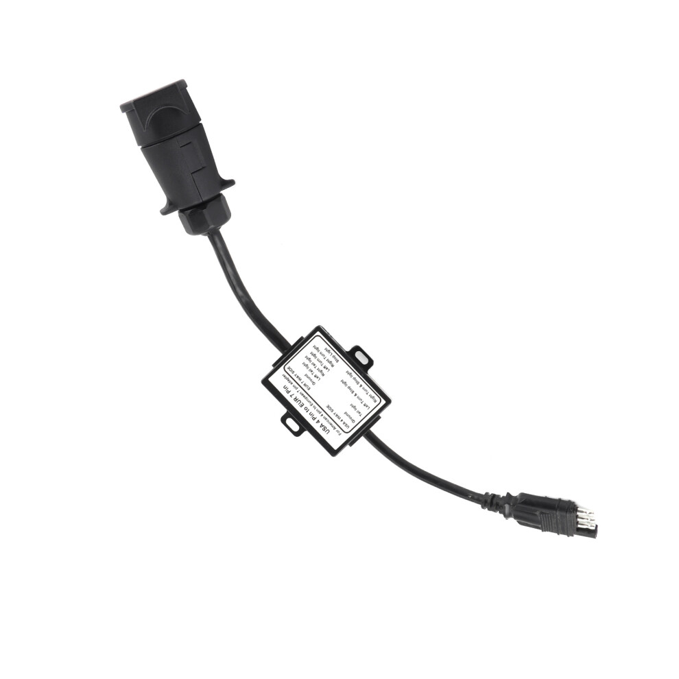 4-Pin Usa To 7-Pin Eur Trailer Converter With Brake Signal Separation Light 8441333523507