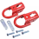 2PCS Front Towing Hook Red New for 2015-2019 FL3Z1 10