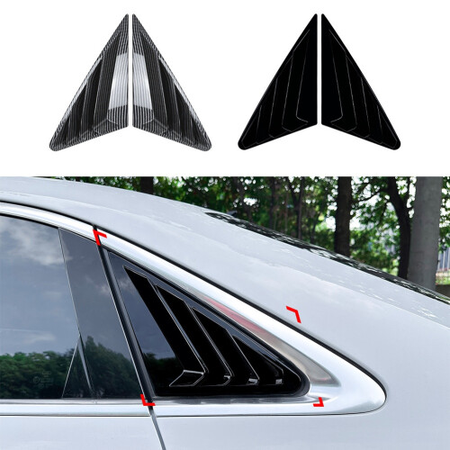Car Rear Window Shutter Cover Trim Louver Side Ven 2
