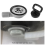 56mm 2.2 Inch Sink Waste Drain Plug Hole Angle Fit 7