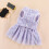 Robe rayée pour animal XL bleu clair - polyester 4