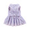 Robe rayée pour animal XL bleu clair - polyester 2