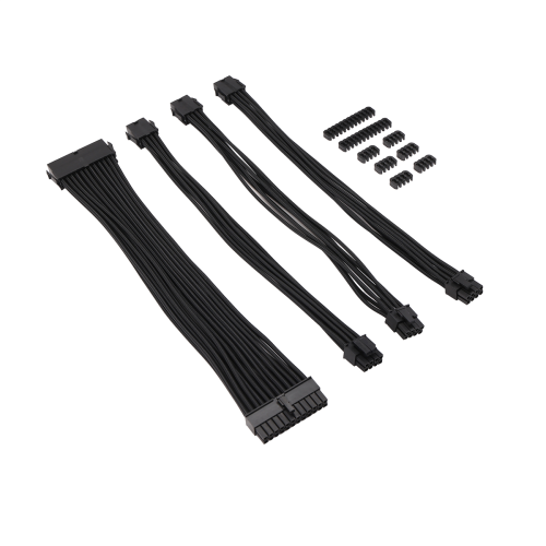 9-Inch Braided Extension Cable Kit Basic for PC Ca