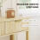 Homcom HOMCOM Modern Console Table with Fluted Panel Drawers, Narrow Hallway Table 5